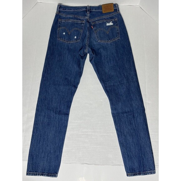 Levi's Jeans Women's Blue 721 High Rise Big E Skinny Denim Size 27x28 - Picture 9 of 16